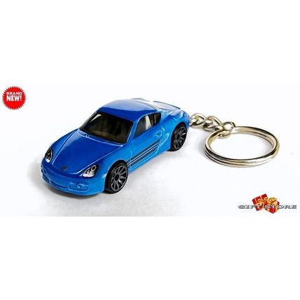 RARE KEYCHAIN BLUE PORSCHE™ CAYMAN S CUSTOM Ltd. Ed. GREAT GIFT NOVELTY