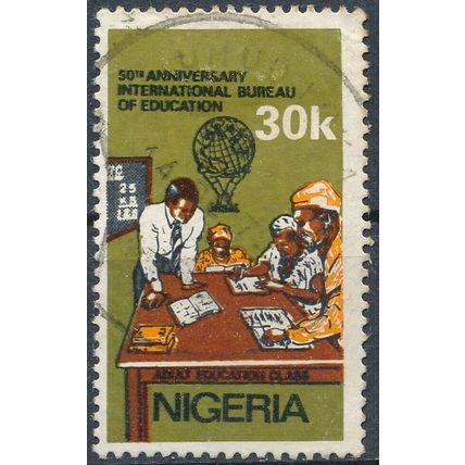 50th Anniv International Bureau Education: 30k - Nigeria 1979 - F H - SG 401