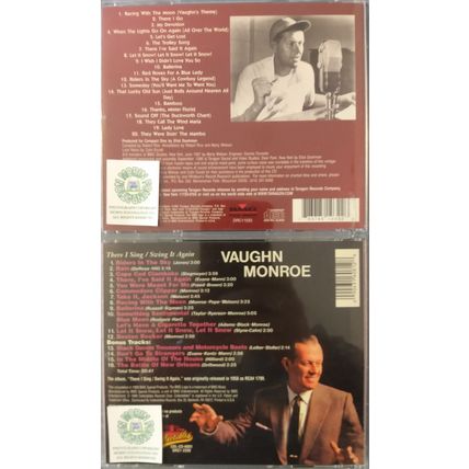 2 VAUGHN MONROE MUSIC CDS THERE I SING SWING IT AGAIN THE VERY BEST OF VAUGHN