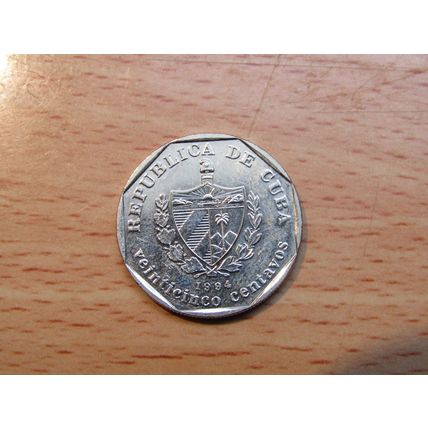 Cuba 1994 25 Centavo Coin