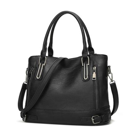 Women Handbags Large Shoulder Bag Leather Work Bags Black