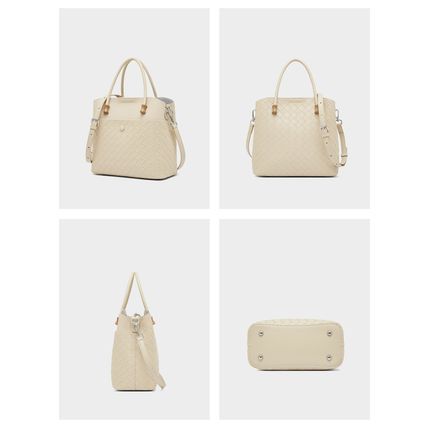 Time Resistance Leather Handbag Leather Purse for Women - Top Handle Bag - Tote