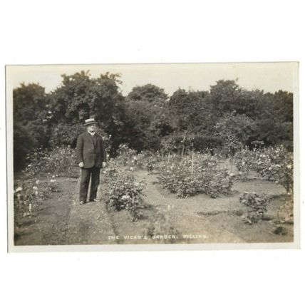 The Vicars Garden, Pilling, Lancashire, RP Postcard.