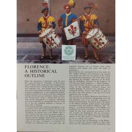 LOT of 5 VINTAGE FLORENCE ITALY ILLUSTRATED TRAVEL GUIDEBOOKS