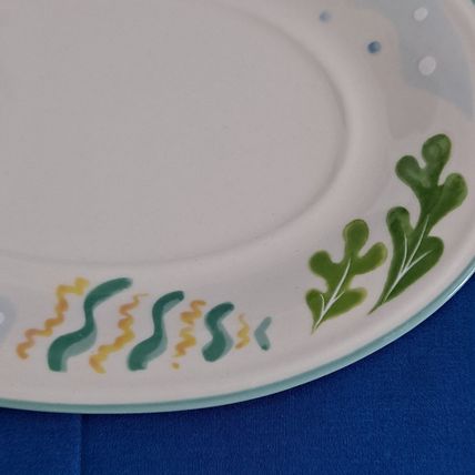 Studio Nova BARRIER REEF GRAVY Boat & Underplate Under Plate Dish Tropical Fish
