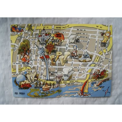 Vintage: Tourist map of Toronto