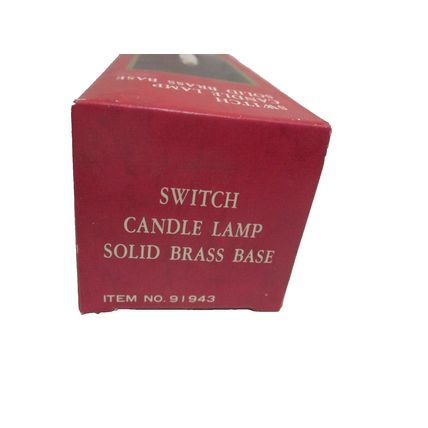 Switch Candle Lamp Solid Brass Base Christmas Decor Gift