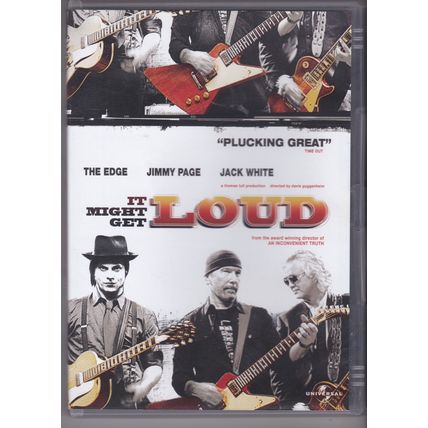 The Edge /Jimmy Page / Jack White : It Might Get Loud. DVD.