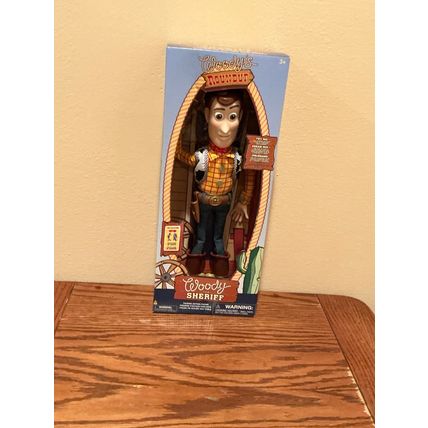 Disney Store Official Sheriff Woody Interactive Toy Story Pull String Doll