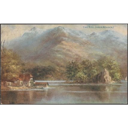 The Rigi, From Meggen, 1912 - Photochrom Postcard