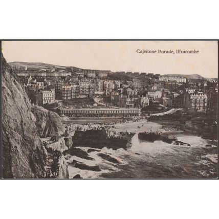 Capstone Parade, Ilfracombe, Devon, 1920 - Valentine's Postcard