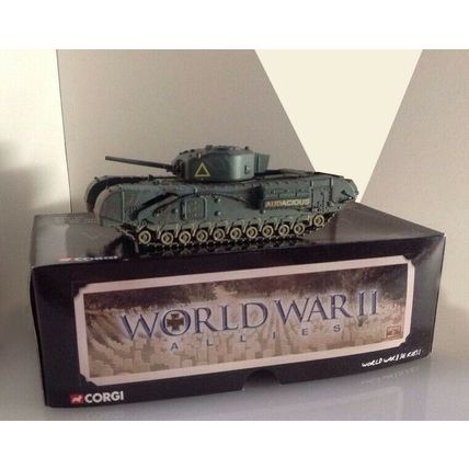 CHURCHILL BRITISH ARMY 51ST TANK REGIMENT "AUDACIOUS" 1944 - CORGI US60103 1/50