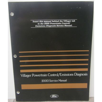 2000 Mercury Villager Powertrain Control and Emissions Diagnostic Manual