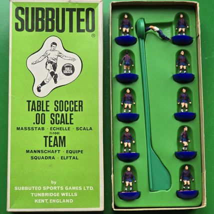 Subbuteo Ref 19 Barcelona HW Heavyweight Team In Correct Box