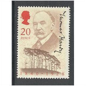 150th Birth Anniversary of Thomas Hardy (author) stamp.Fine Used.sortedd