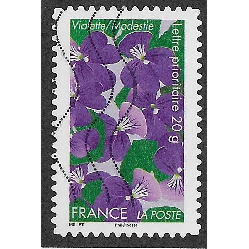 FRA 2012 (60c)(S/A) 'FLOWERS - VIOLETS ' FINE USED (EBID56-665)