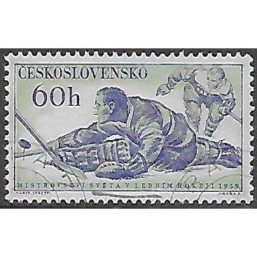 Mi 1118: 60 h. ultramarine/pale green Sports Events of 1959.