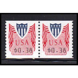 CVP32 38c Shield Very Fine MNH Pair PA5009