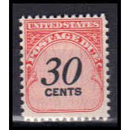 J98 30c Postage Due Barely Clears MNH KA0767