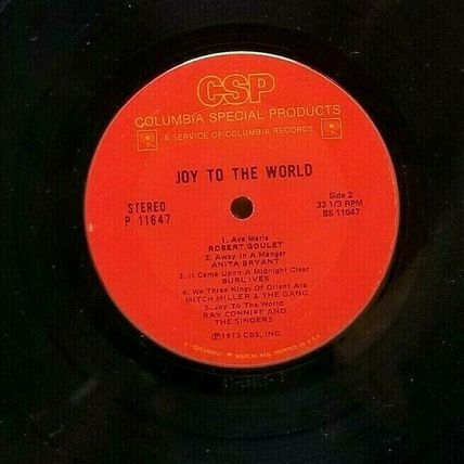 Joy To The World LP Vinyl Christmas Country Various Artists 1973 P 11647 (P4)
