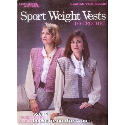 Sport Weight Vests to Crochet Leaflet 735 [26437]