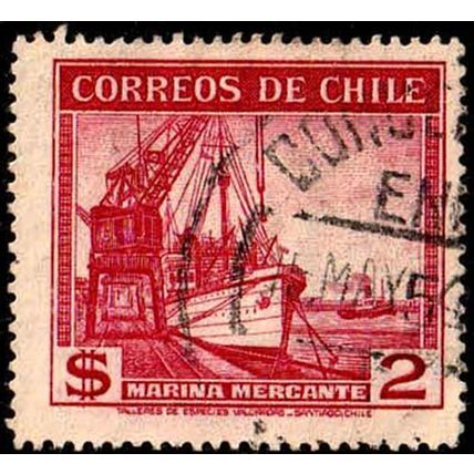 Chile 1938 Marina $2 Used Stamp