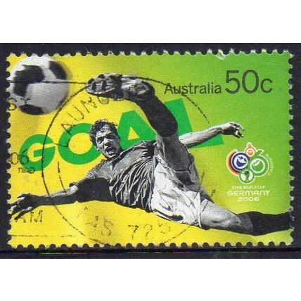 Australia 2006 Soccer in Australia - Goal 50c Sheet Used