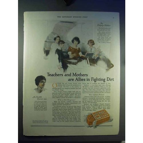 1923 Lifebuoy Soap Ad - Allies in Fighting Dirt