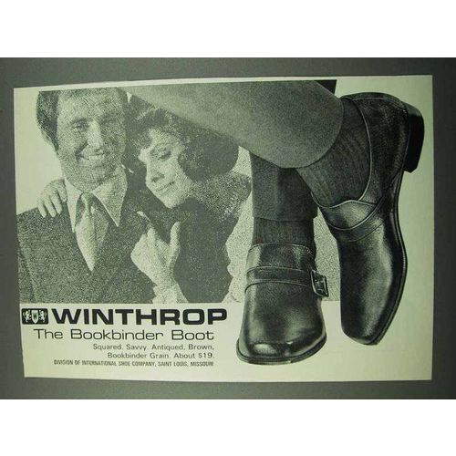 1969 Winthrop Shoes Ad - The Bookbinder Boot