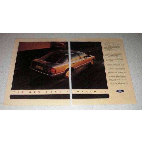 1987 Ford Scorpio 2.9 Car Ad - Spend Less Time