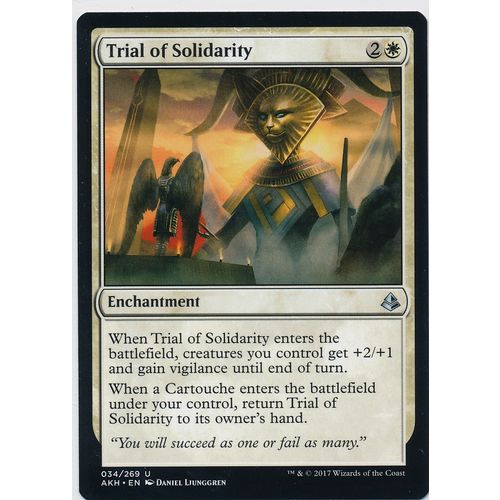Magic the Gathering MTG Amonkhet 34/269 Trial of Solidarity