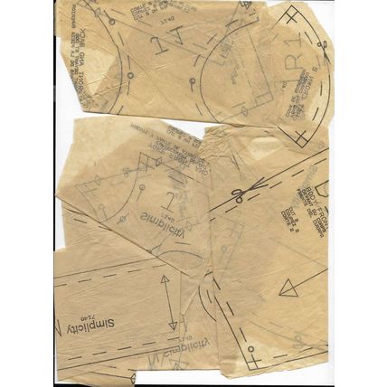 Simplicity 7140 Sewing Pattern Decorative Stuffed Elephants 2 Sizes with Clothes