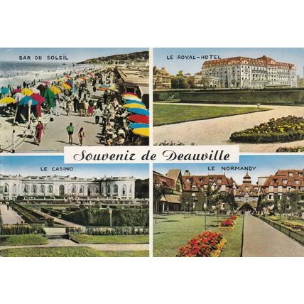 Deauville Multiview France Postcard posted 1967 VGC