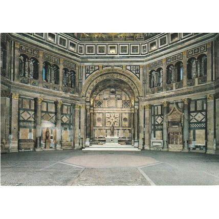 Firenze Battistero S.Giovanni Interior Italy Postcard used VGC