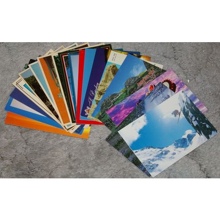 Lot of 20x Scenic Postcards Canada Usa WW Unused