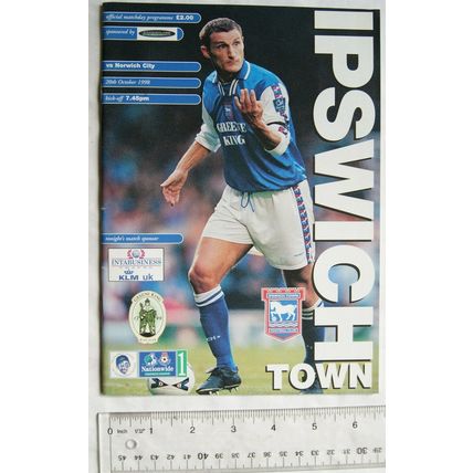 1998 programme Ipswich Town v. Norwich City
