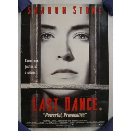1996 24x17 inches Lobby Poster Sharon Stone - Last Dance
