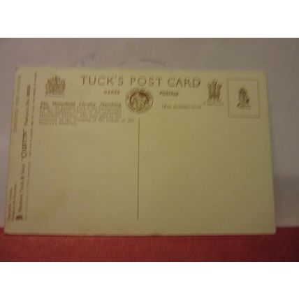 THE HOUSEHOLD CAVALRY, London unused postcard by R Tuck. Oilette 1936 military =