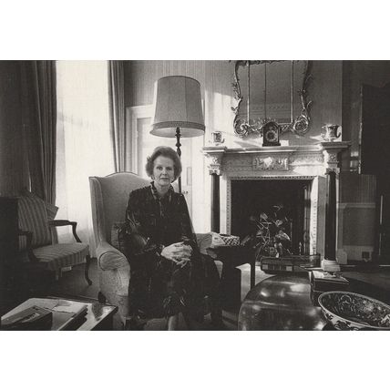 Margaret Thatcher in 10 Downing Street Rare Dutch 1990s Postcard