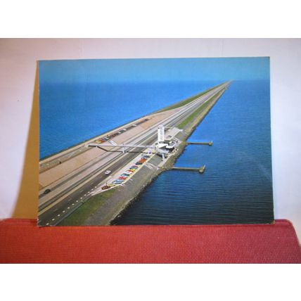 THE AFSLUITDIJK DAM , Holland used postcard =