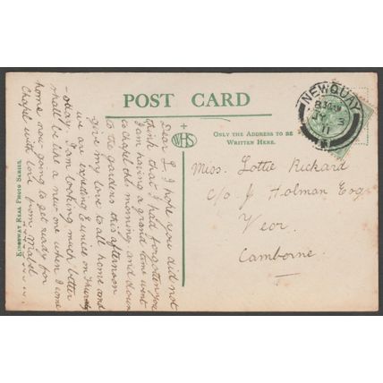 The Harbour, Newquay, Cornwall, 1911 - Kingsway RP Postcard