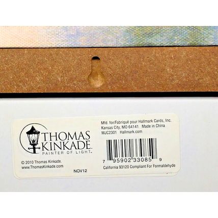 Family At Deer Creek 2010 Thomas Kinkade Canvas Painting Mfd For Hallmark Cards