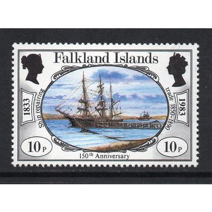 Falkland Islands - 1983 - 10p British Administration 150th Anniv. (sg442) MNH