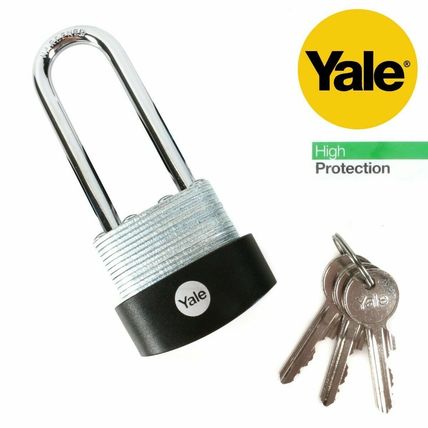 2x HARDENED STEEL LONG SHACKLE PADLOCKS High Security Anti Cut Weatherproof 40mm
