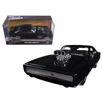 Dom's 1970 Dodge Charger R/T Black "Fast & Furious 7" (2015) Movie 1/24 Dieca...