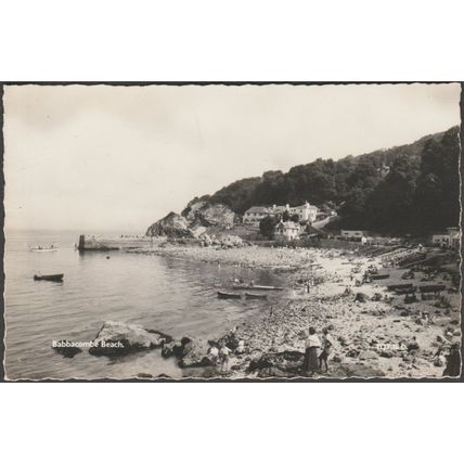Babbacombe Beach, Torquay, Devon, c.1960 - Wholesale Stationers RP Postcard