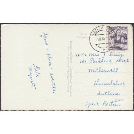 Arzl, bei Imst, Tirol, 1961 - Much Heiss Foto-AK
