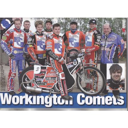 Speedway Star : July 2, 2011. British GP. Workington team photo