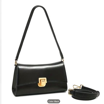 Elegant Women’s Shoulder Bag - Chic Retro Black Crossbody-Black