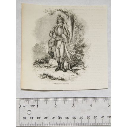 1860s engraving - Grand Falconer